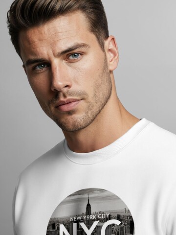 Neverless Sweatshirt 'NYC' in White