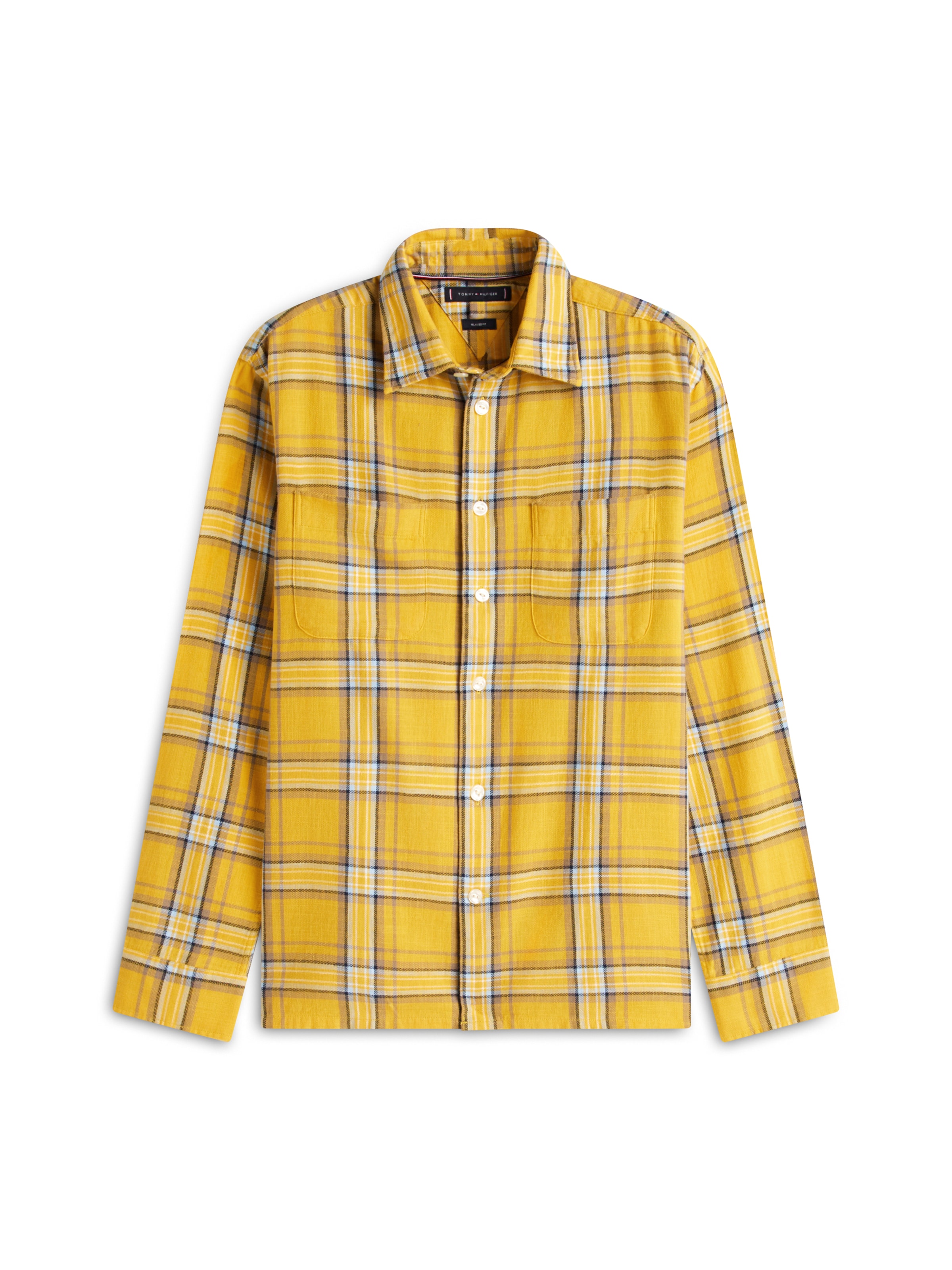 TOMMY HILFIGER Regular Fit Hemd in Gelb: Vorderseite