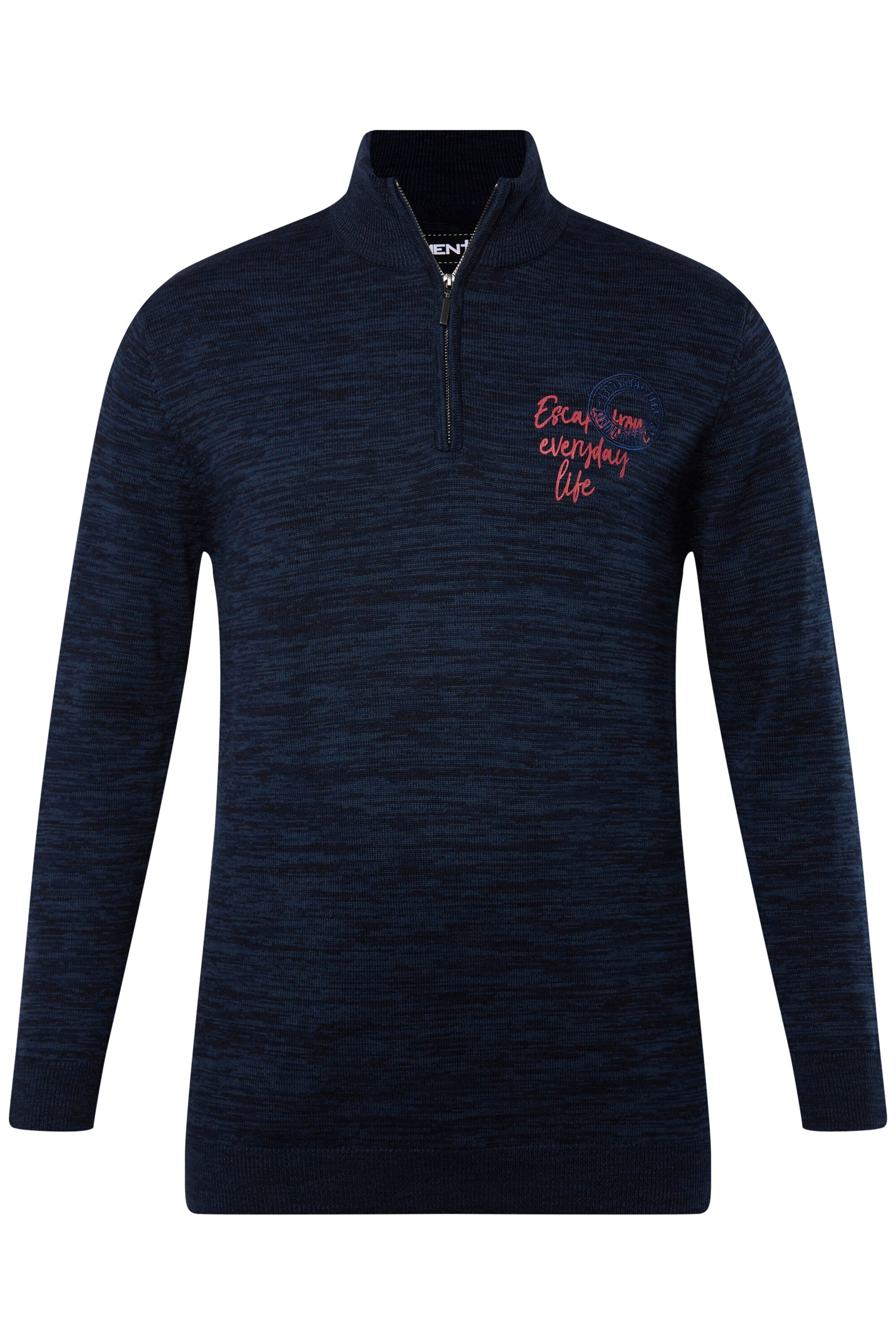 Men Plus Sweater in Blue: front