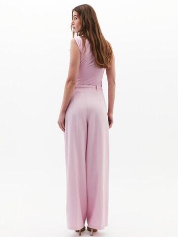 OXXO Wide leg Bandplooibroek in Lila