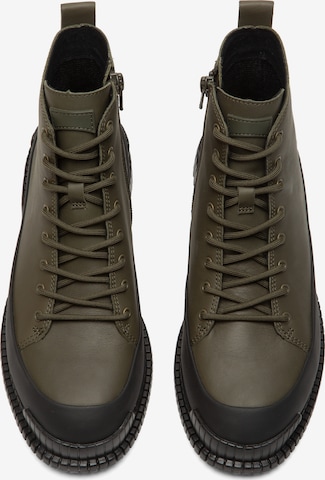 CAMPER Lace-Up Ankle Boots in Green