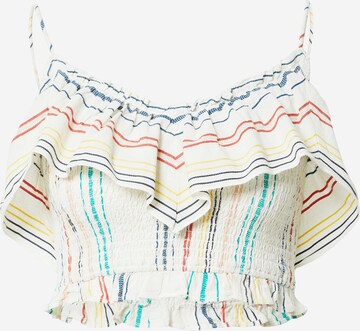 Nasty Gal Top in White: front