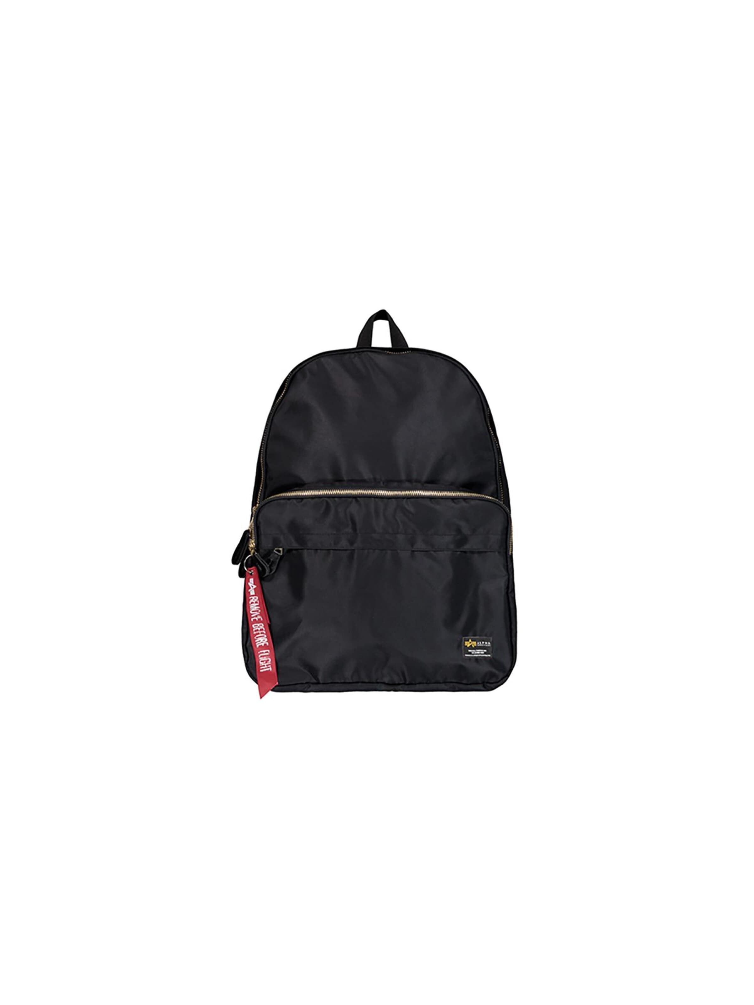 ALPHA INDUSTRIES Backpack 'Crew' in Black: front