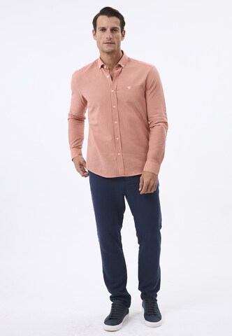 Coupe regular Chemise Felix Hardy en orange