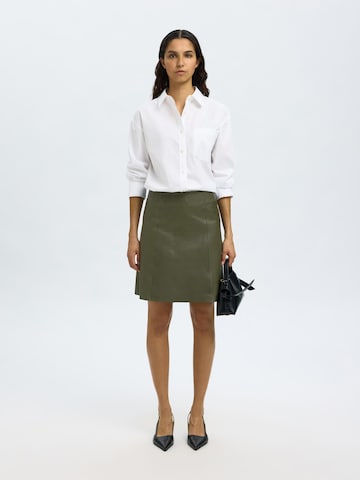 SELECTED FEMME Skirt 'New Ibi' in Green