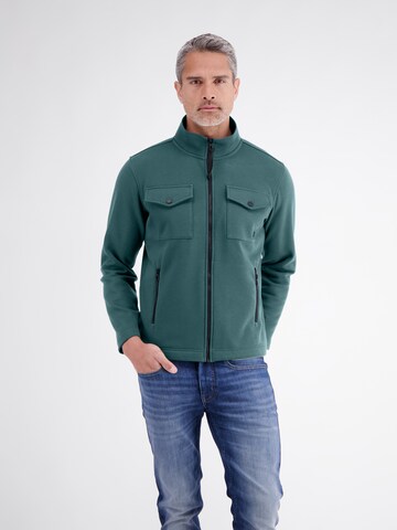 LERROS Sweatvest in Groen: voorkant