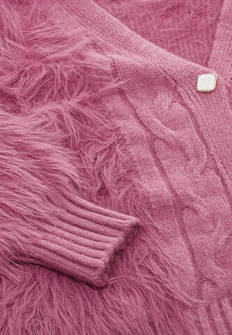 caneva Knit Cardigan in Pink