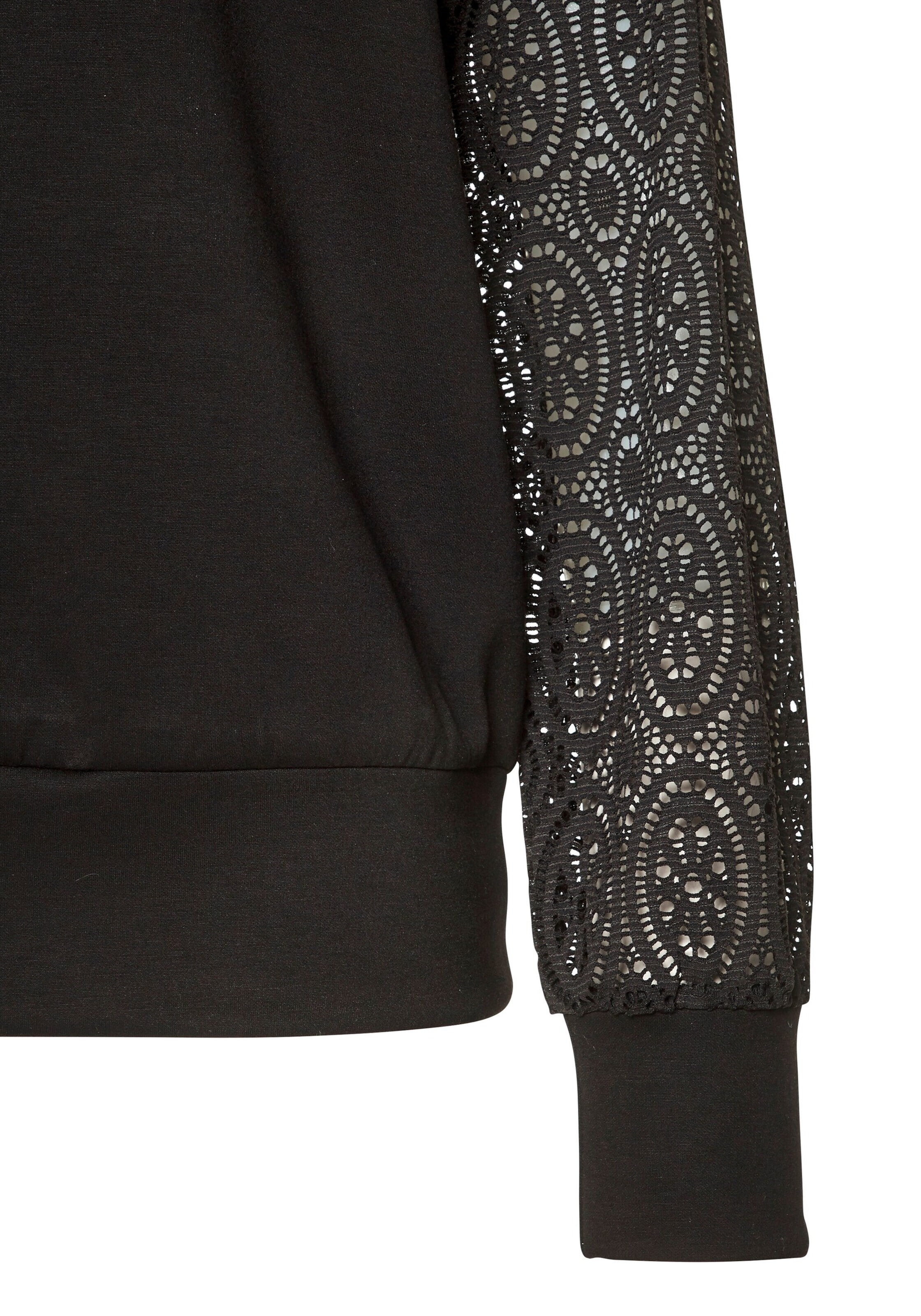 LASCANA Mikina – černá