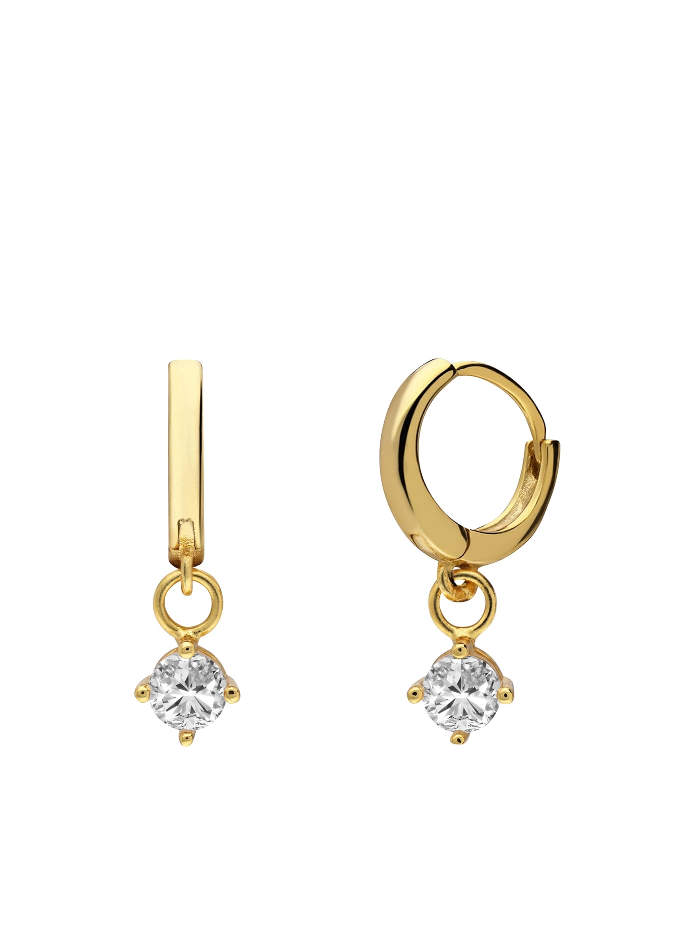 Lucardi Oorbellen 'Klassisch' in Goud: voorkant