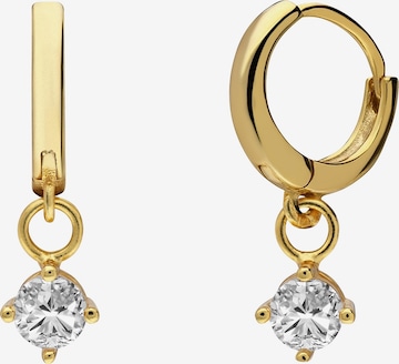 Lucardi Oorbellen 'Klassisch' in Goud: voorkant