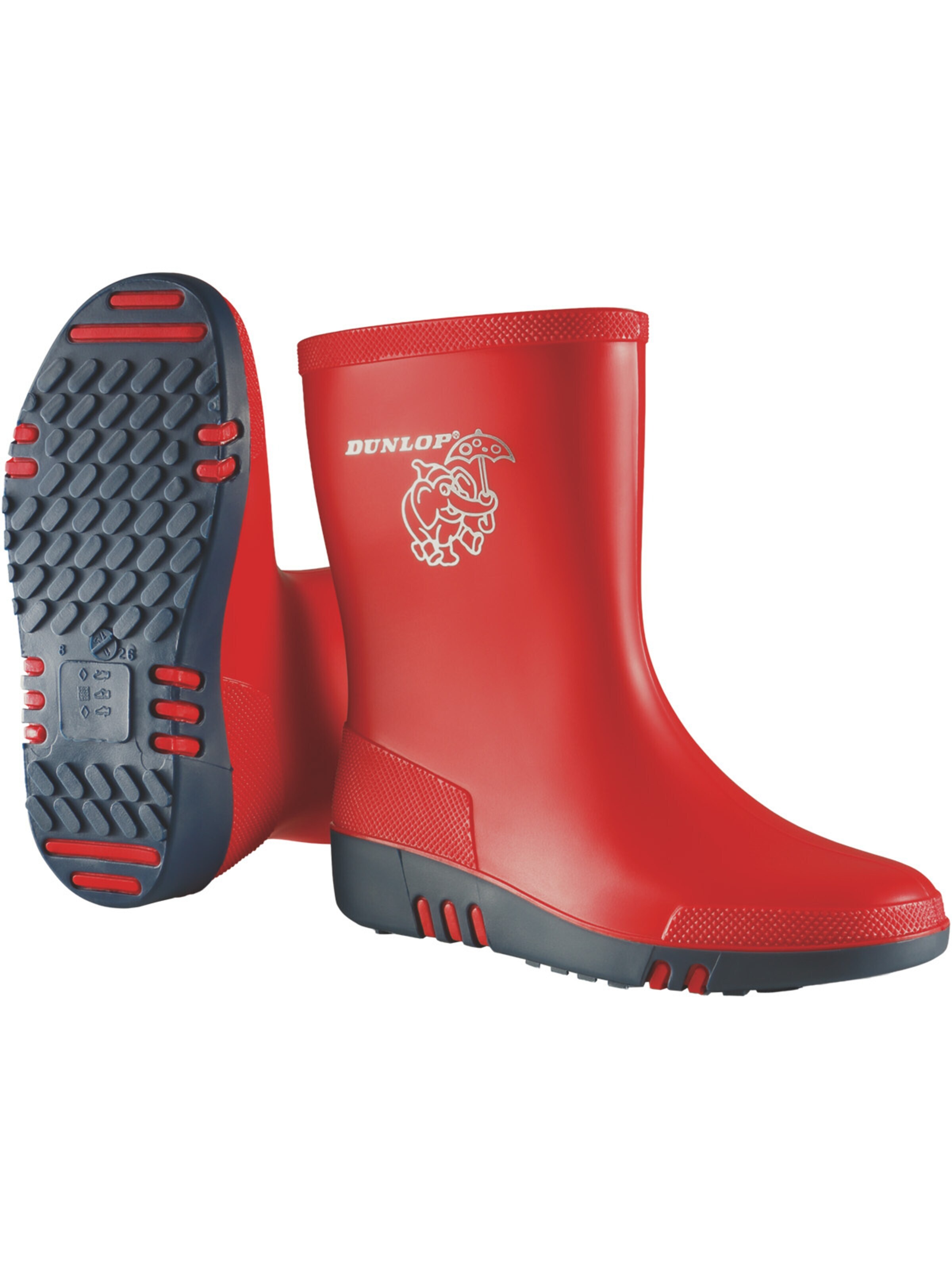 DUNLOP Gummistiefel in Rot
