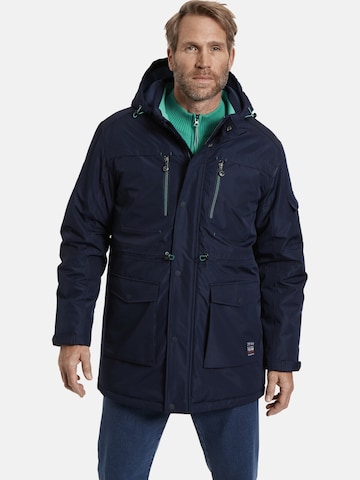 Jan Vanderstorm Winterparka 'Casten' in Blauw: voorkant