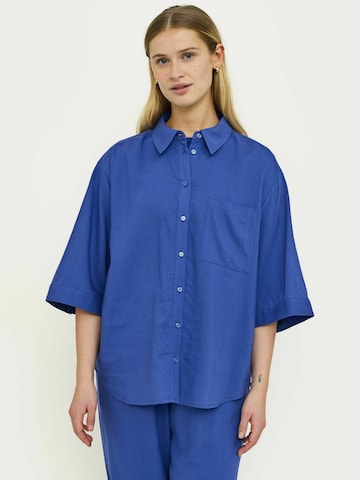 Soft Rebels Shirt ' SRYindi ' in Blue: front