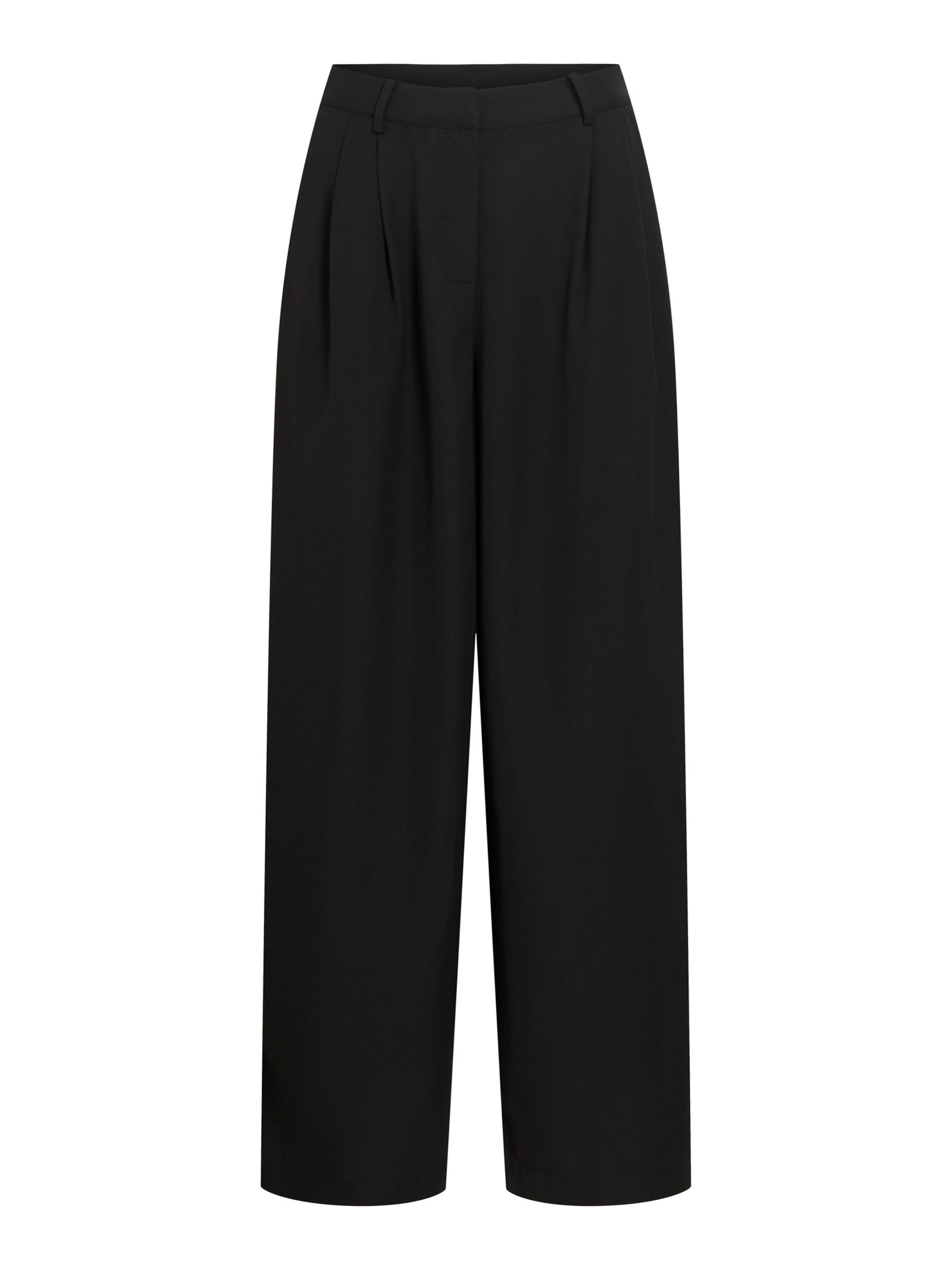 Barrel Pantaloni con pieghe 'VILee' di VILA in nero: frontale