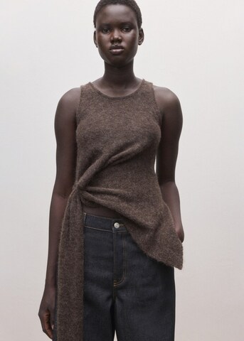 MANGO Wide leg Jeans 'Elba' in Black