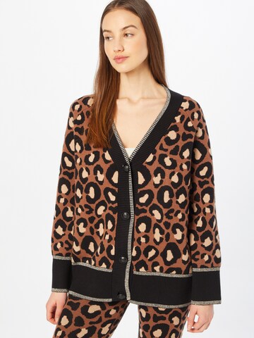River Island Gebreid vest in Bruin: voorkant