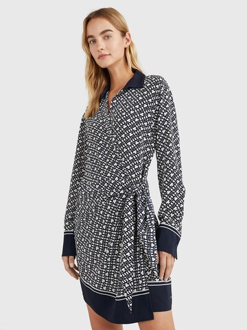 TOMMY HILFIGER Blusenkleid in Schwarz: predná strana