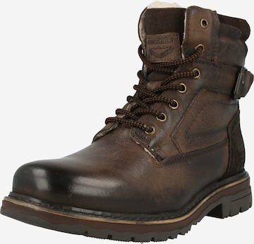 Dockers by Gerli Lace-Up Boots in Brown: front