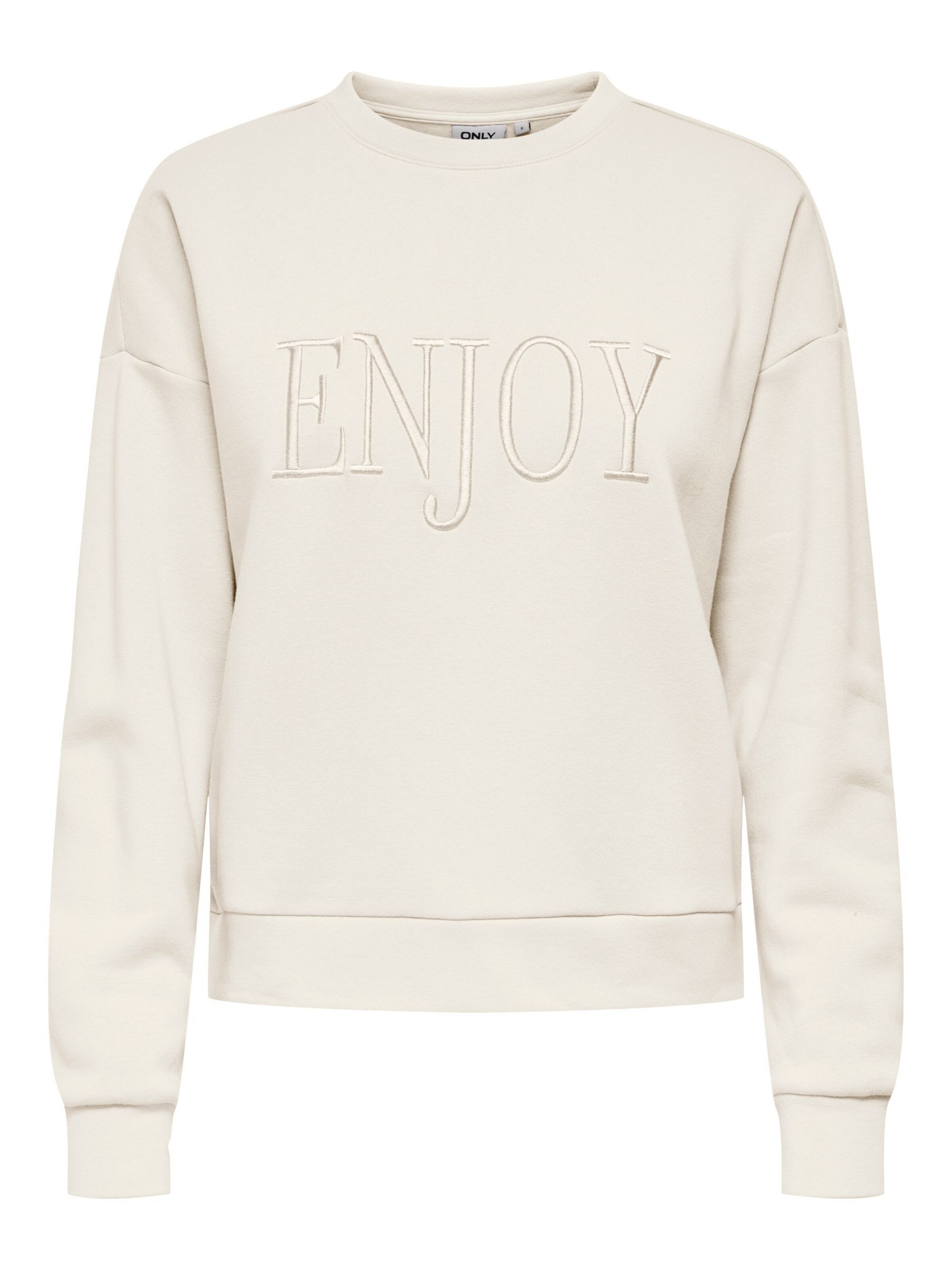 ONLY Sweatshirt 'ONLPam' in Weiß: Vorderseite