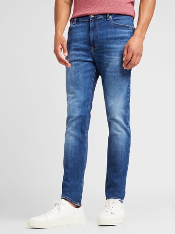 Tommy Jeans Szabványos Farmer 'SIMON SKINNY' - kék: elől