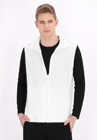 Gilet di Mo ATHLSR in bianco: frontale