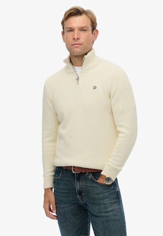 Superdry Trui in Beige: voorkant