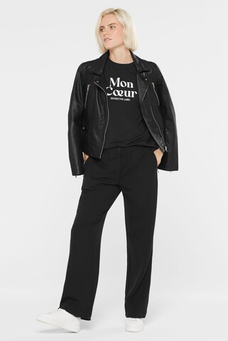 SENSES.THE LABEL Loose fit Pants 'Por:to' in Black