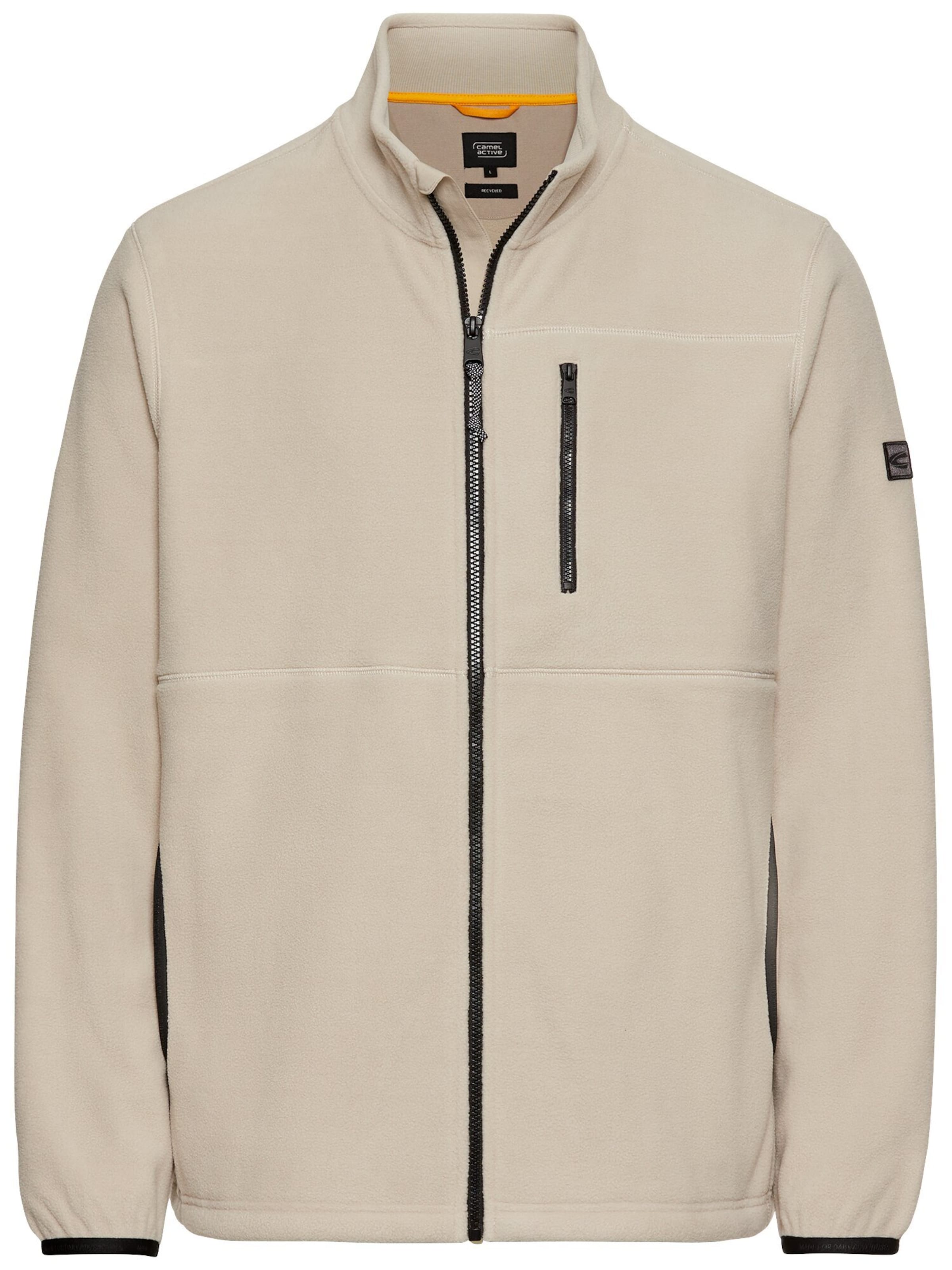 CAMEL ACTIVE Fleece Jacket in Beige: front