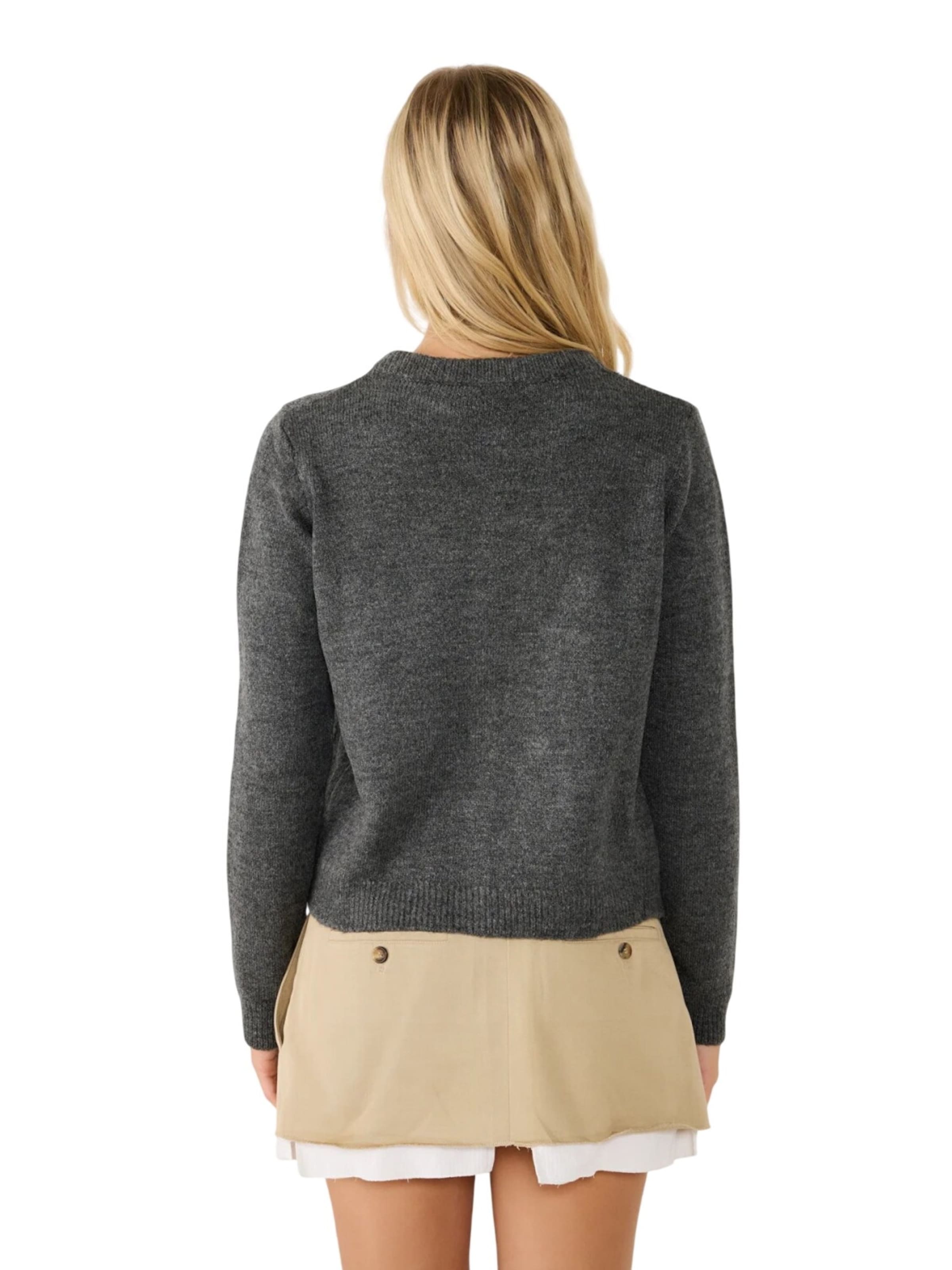 No Matter What Strickjacke‌‌‌‌‌‌ in Grau