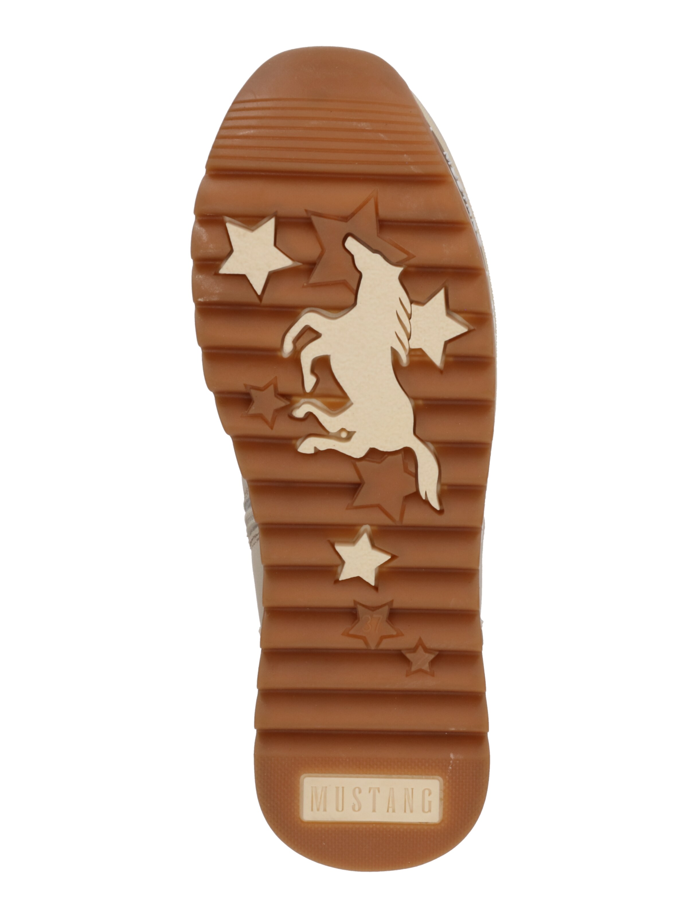 MUSTANG Lace-up bootie in Beige