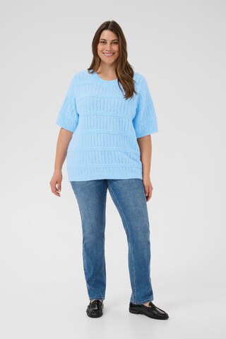 KAFFE CURVE Pullover 'KCminia' in Blau