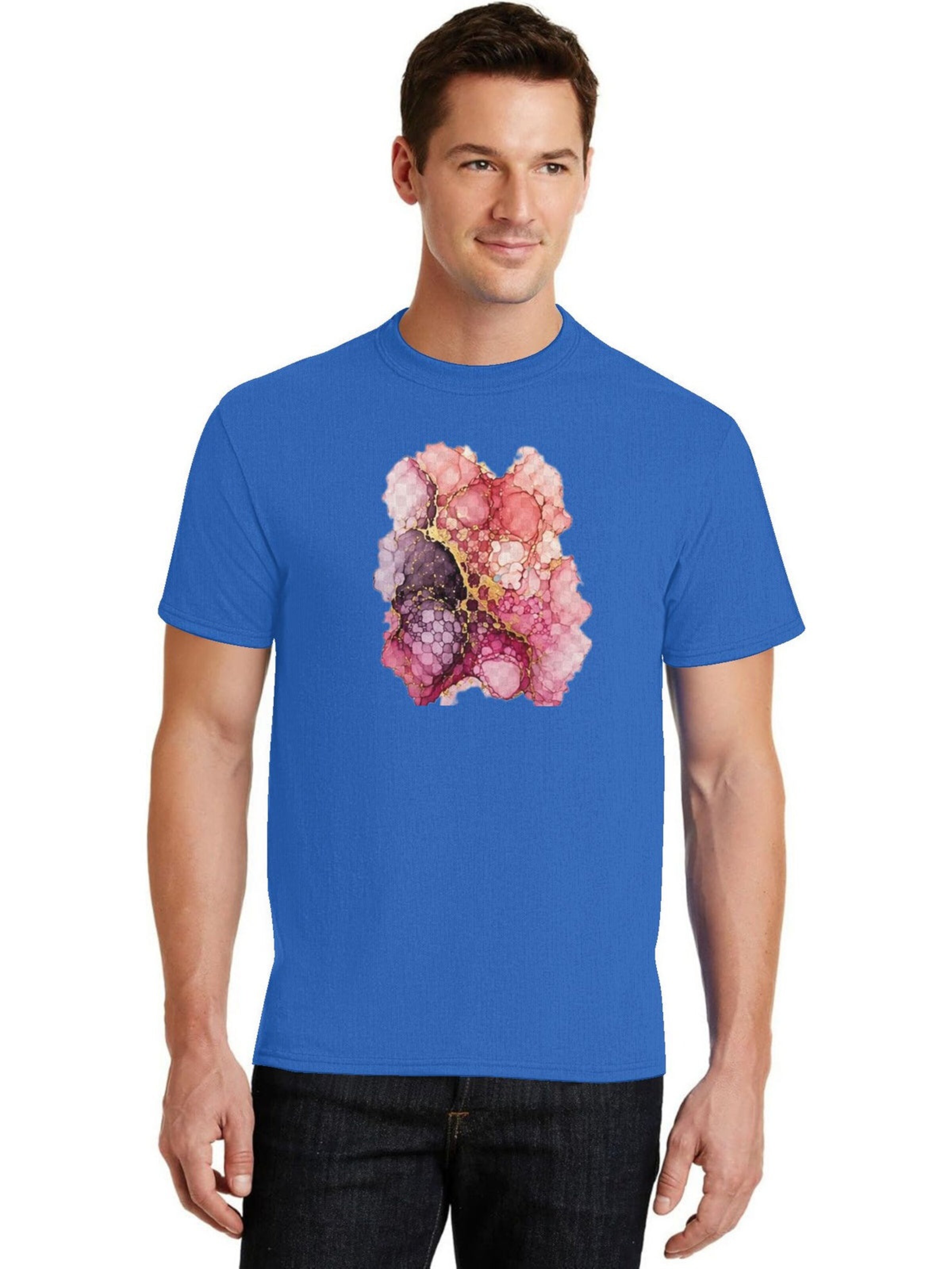 HUSKSWARE Shirt 'Grafik' in Blue: front