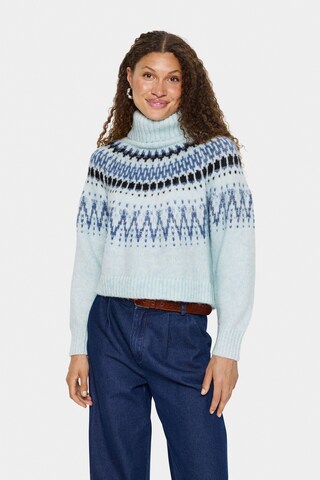 SAINT TROPEZ Pullover 'Megna' i blå: forside
