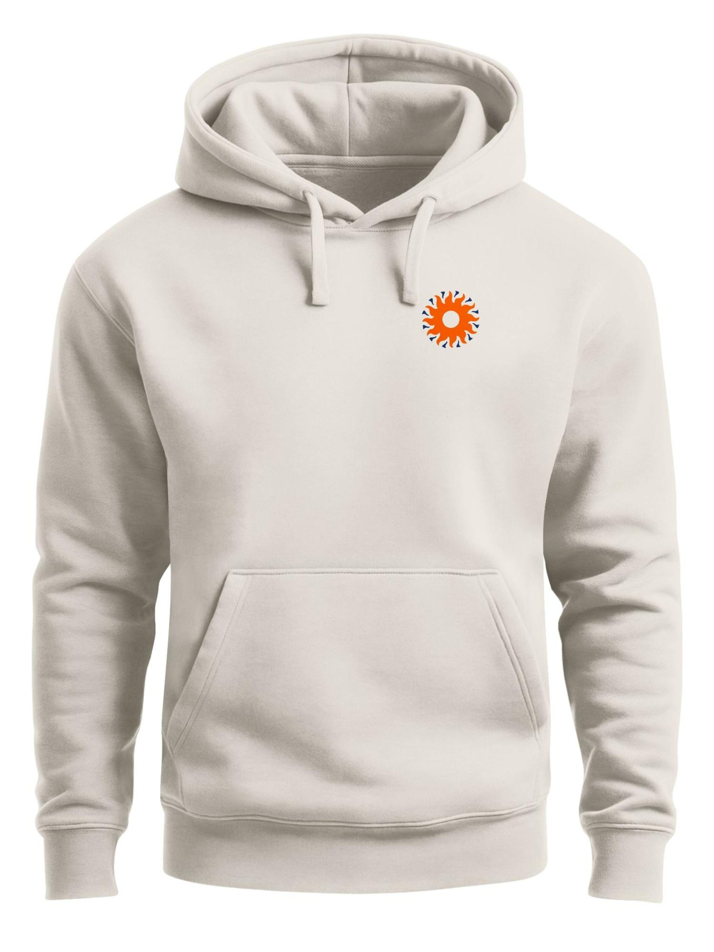 Neverless Sweatshirt 'Freed By Nature' in Beige: front