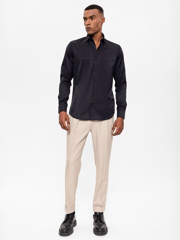 Antioch Slim fit Button Up Shirt in Black