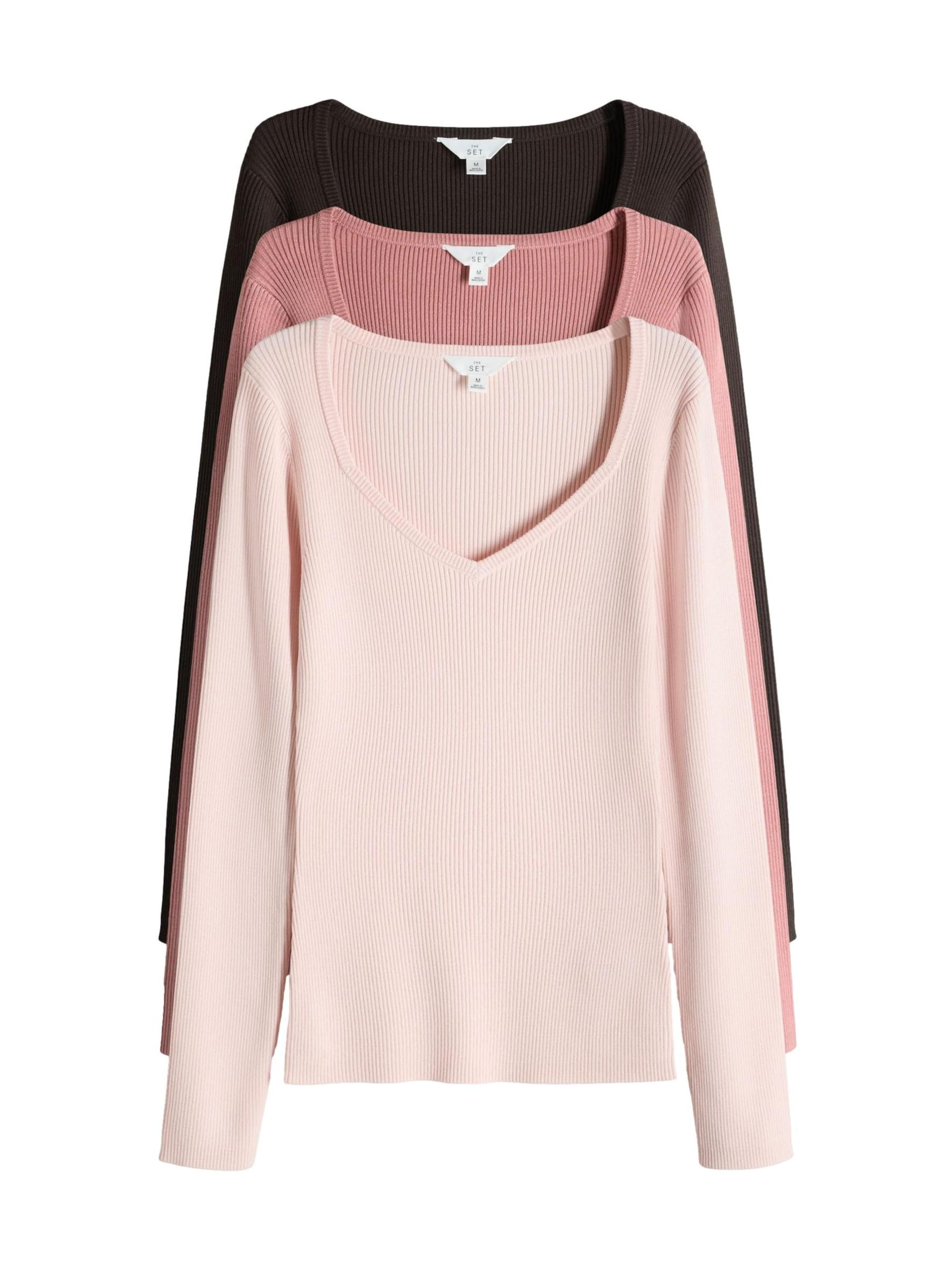 Pull-over The Set en marron : devant