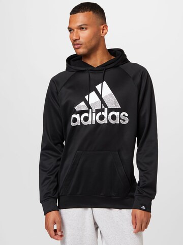 ADIDAS SPORTSWEAR - Sweatshirt de desporto 'Aeroready Game And Go Big Logo' em preto: frente