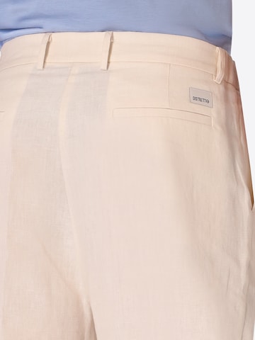 Distretto12 Loose fit Trousers with creases 'Ban Certo' in White