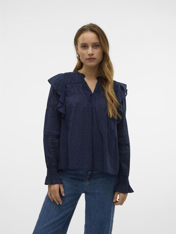 Chemisier 'TRINE' VERO MODA en bleu : devant
