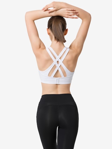 Yvette Push-up Sports Bra in White