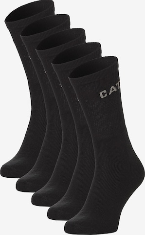 Chaussettes de sport 'Performance Sport Socks' CATERPILLAR en noir : devant