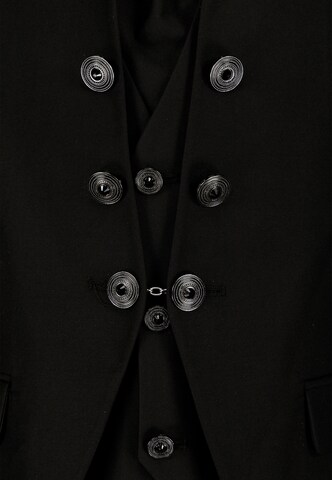 Prestije Slimfit Anzug in Schwarz