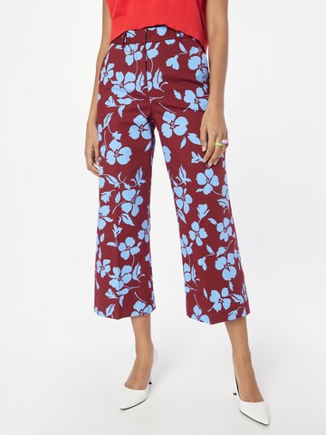 Weekend Max Mara Wide leg Pleated Pants 'STEGOLA' in Red: front