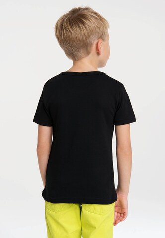 LOGOSHIRT Shirt 'Snoopy - Rockstar' in Black