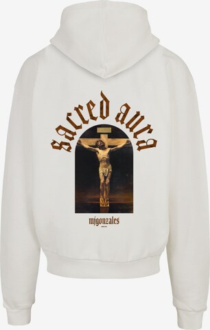 MJ Gonzales Sweatshirt 'SACRED AURA' in Weiß