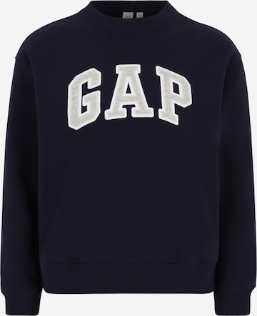 Gap Petite Sweatshirt 'HERITAGE' in Blue: front