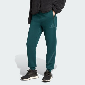 ADIDAS SPORTSWEAR Tapered Sportbroek 'Z.N.E.' in Groen: voorkant