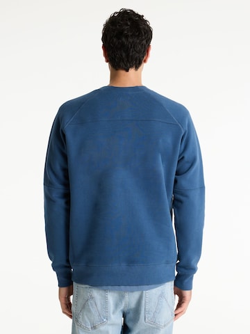 CHASIN' Sweatshirt 'Regent Round' in Blauw
