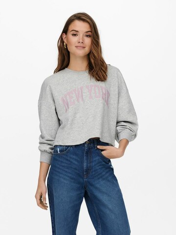 Sweat-shirt 'Spencer' ONLY en gris