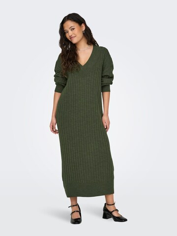 ONLY Knitted dress 'ONLNEW TESSA' in Green